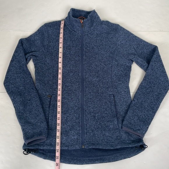 Orvis Women’s Outdoor Performance Blue Marled Sweater Fleece Comfort Classic XS - Picture 13 of 16